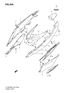 FL125 Обтекатель задний