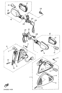FJ1200 Поворотники