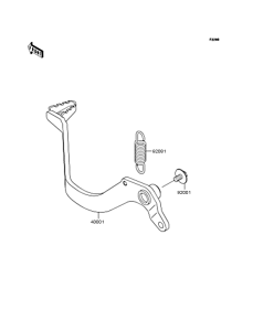 KL110 Педаль тормоза