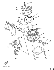 YZ125 Цилиндры