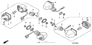RVT1000R Задний фонарь