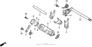 XR100 Вилка переключения передач