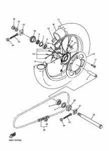 WR250F Переднее колесо