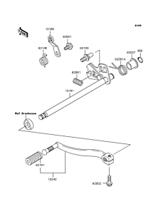BJ250 Механизм переключения передач