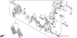 CBR1100XX Передний суппорт