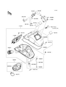 KLE650 Воздушный фильтр