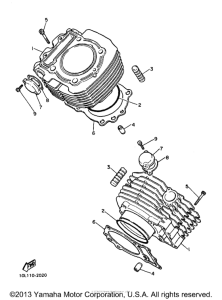 XV750JC1 Цилиндры