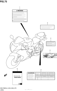 GSX-R600 Label (Gsx-R600L4 E33)