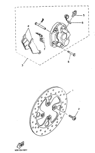 YP125R Front brake. caliper