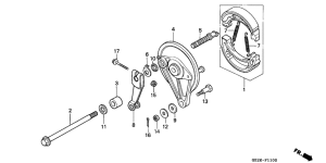 NSR50S Задний тормоз