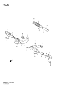 DR200 Подножки