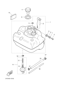 CW50RS Топливный бак