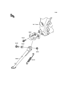 ZR1000 Подножка