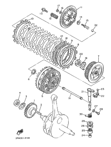 XT600 Сцепление