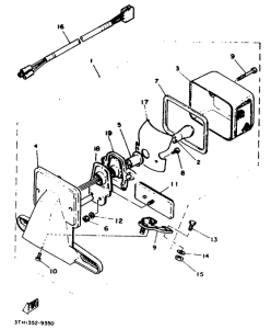 SR250SP Piloto trasero