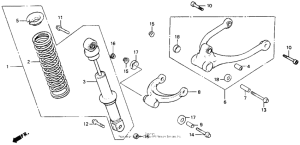 CB125T Амортизатор