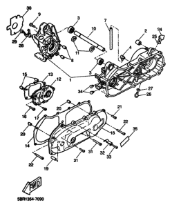 YQ50 Картер двигателя