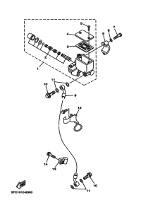 RZ50 Передний тормозной цилиндр