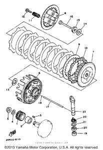 YZ80B Сцепление