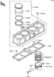 ZG1200 Цилиндр и поршни