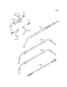 BJ250 Тросы управления