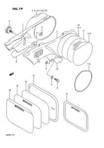 JR50 Обтекатель задний