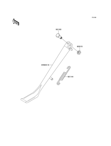 VN800 Подножка