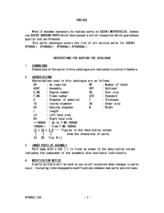 SFV650 Catalog preface