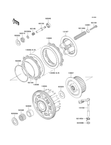 ZX636 Сцепление