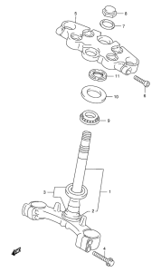 GSX750 Траверса нижняя
