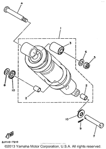 TW200T Амортизаторы задние