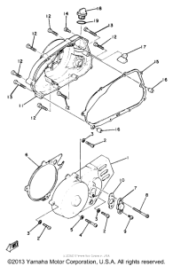 YZ50G Боковые крышки