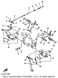 TW200 Подножки