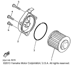 XV535EC Маслянный фильтр