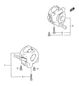 GSF250 Рулевой переключатель