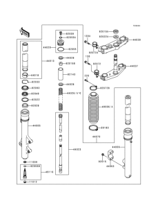  Front fork(1 / 2)(kdx200-h4 / h5)