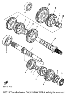 XV535JC Трансмиссия