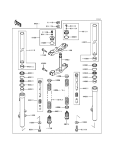  Вилка передней оси