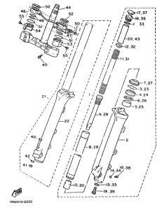 XV1100 Передняя вилка