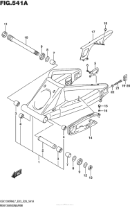 GSX1300R (ABS) Rear Swingingarm (Gsx1300Ral7 E03)