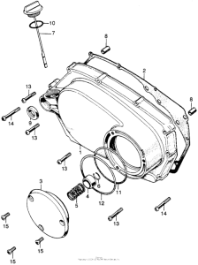 SL175 Крышка картера правая