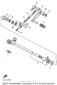 FJ1200W Вал переключения