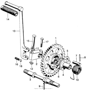 CB750 Kick starter + spindle