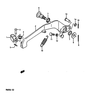 RM250 Передний суппорт