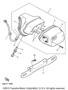 XV1100SJ Фонарь