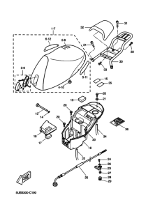 YH50 Сиденье и держатель