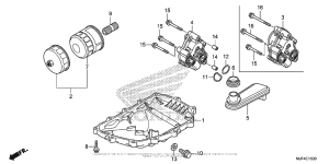 CTX700N Oil Pan + Oil Pump
