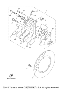FZ09FGY Задний суппорт
