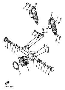 XJ900 Rear arm. suspension