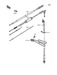 KMX50 Тросы управления